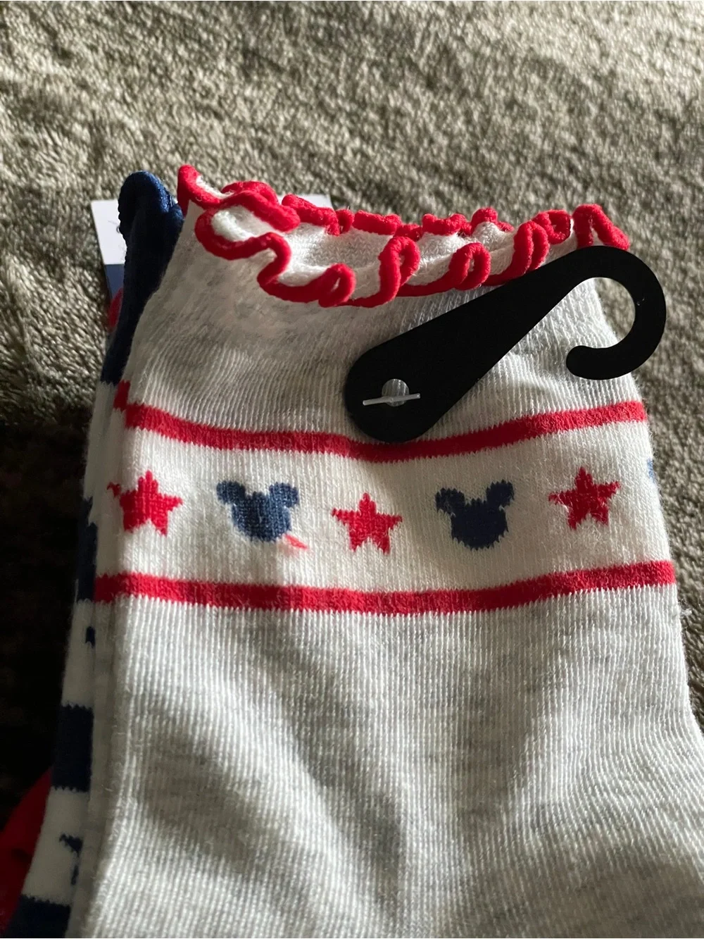 3-Pack Old Navy-Disney Socks – Red, Navy & White NWT